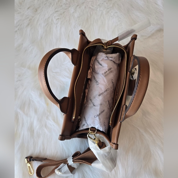 Calvin Klein Brown and Brown Women's Bag - Picture 5 of 11